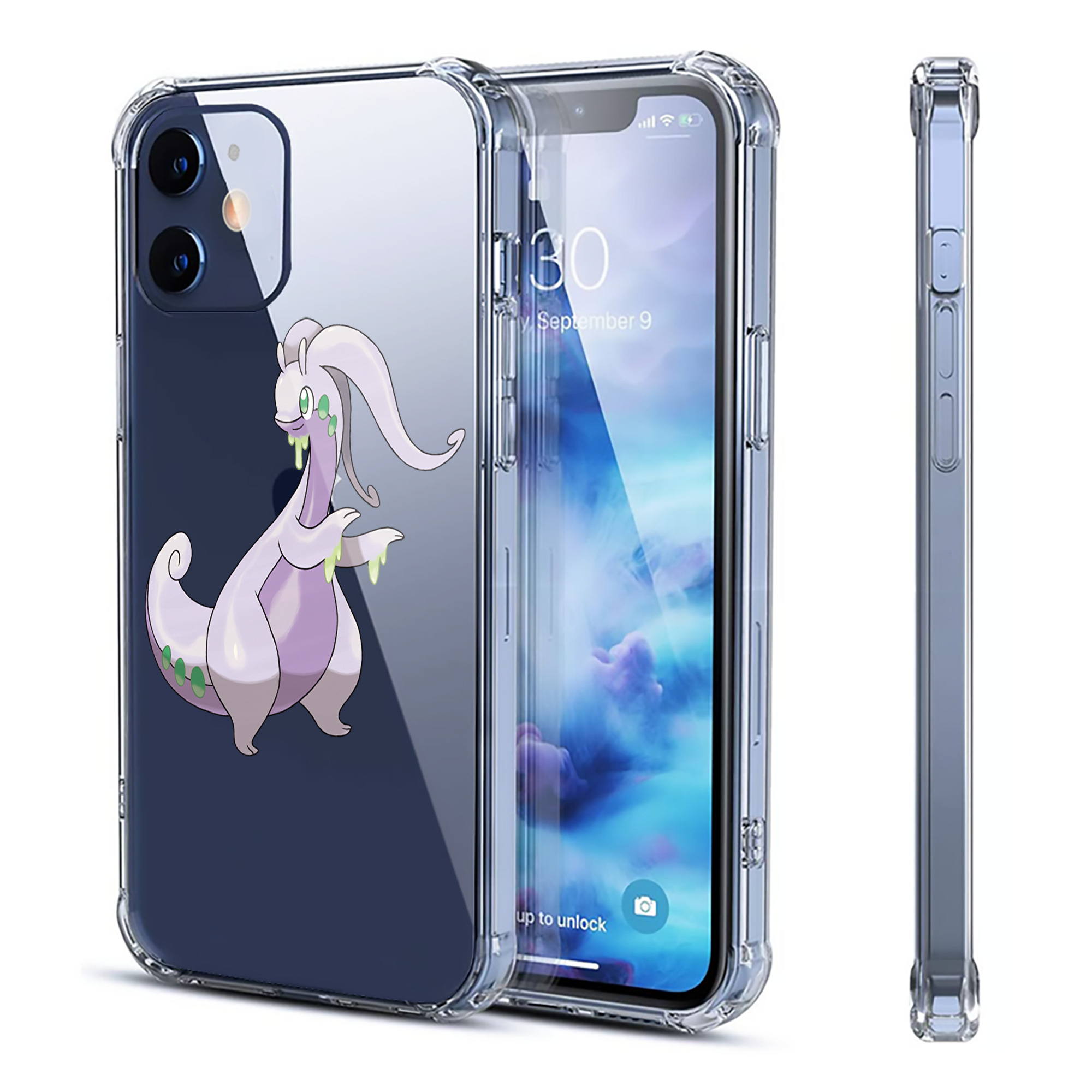 （画像用） ポケットモンスター Pokémon 【iPhone 12シリーズ対応】透明スマホケース（クリアソフトケース）